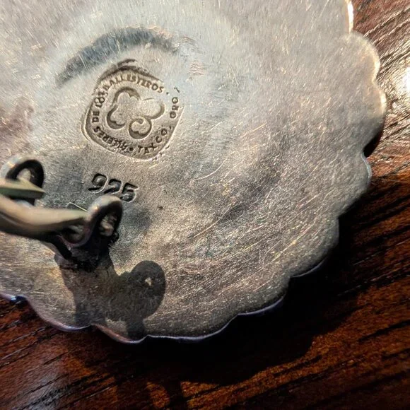 Vintage Taxco 925 Sterling Silver Clip-On Earrings – Signed Talleres de los Ball - Picture 9 of 11